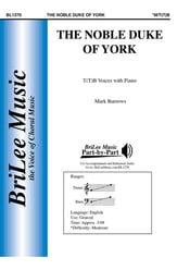 The Noble Duke of York TB choral sheet music cover